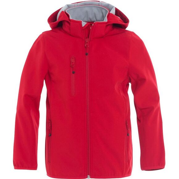 Clique Childrens/Kids Basic Soft Shell Jacket / Red - Picture 1 of 6